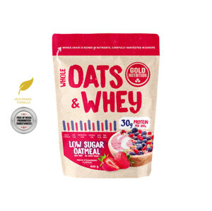 Gold Nutrition Raňajkový nápoj oats & whey proteín jahoda 400 g
